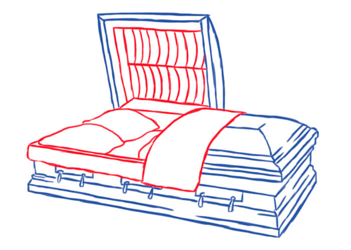 Двухместный гроб