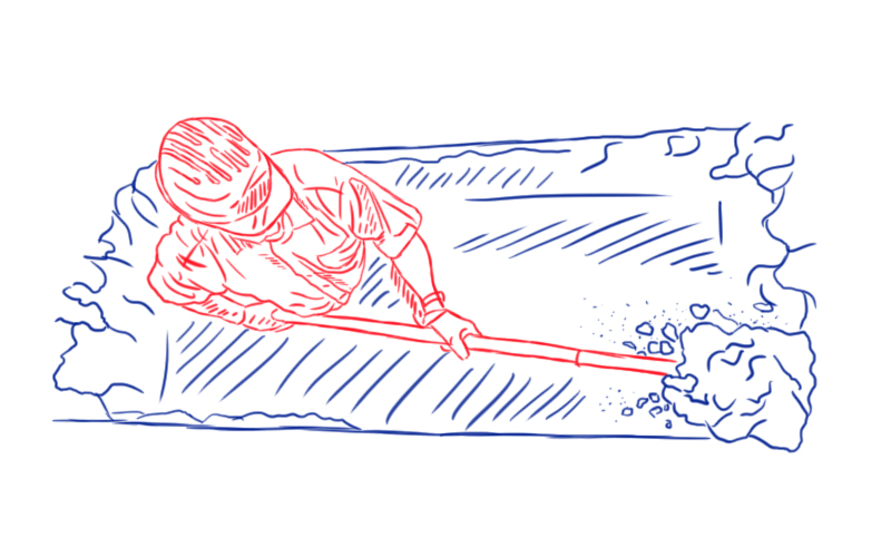 Копка могилы