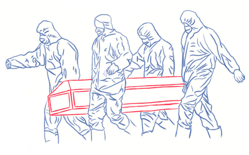 Массовое заражение людей коронавирусом на похоронах в Адыгее