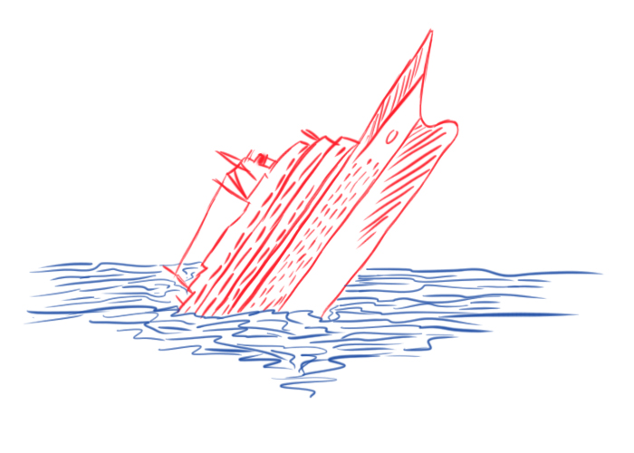 Гибель во время морского путешествия