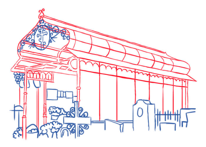 Могила Матроны Московской на Даниловском кладбище