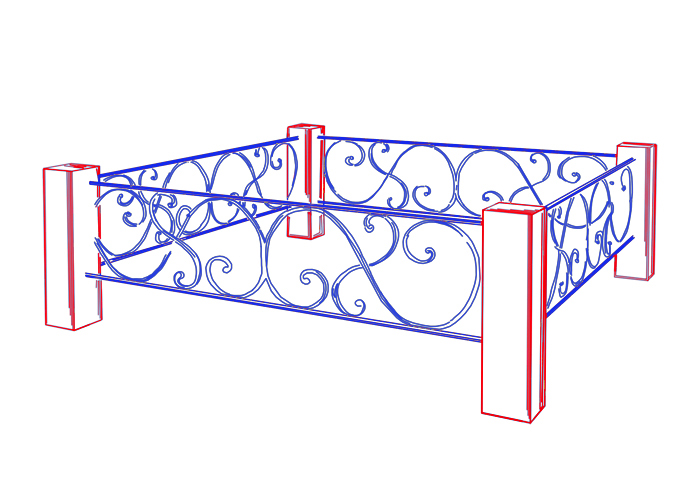 Ограда на могилу своими руками