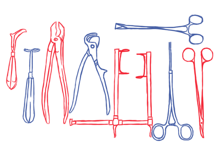 Вскрытие тела в морге